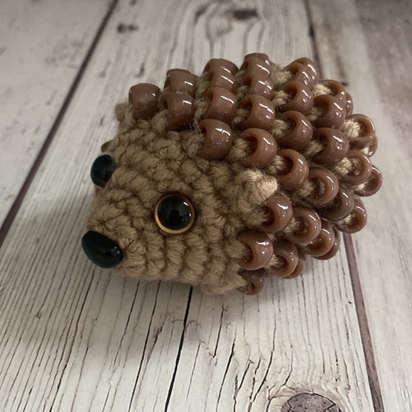 HANDMADE Crochet Beaded Fidget Hedgehog - Picture 9 of 16